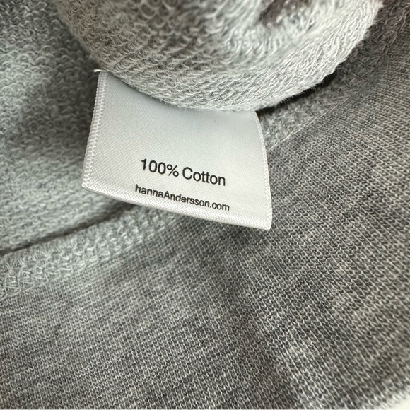Hanna Andersson boys zip up hoodie sweatshirt size 5 Lot of 2 gray blue - Picture 7 of 13